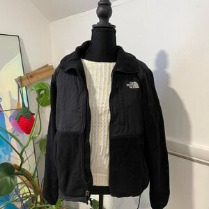 The North Face black fleece jacket. size small